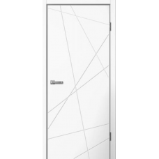 Дверь межкомнатная Сибирь Профиль Line 01 ПВХ белый, глухое полотно Дверь межкомнатная Сибирь Профиль Line 01 ПВХ белый, глухое полотно